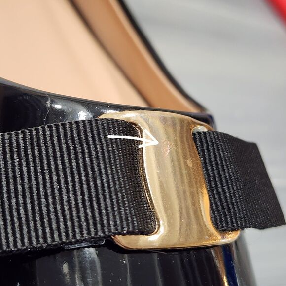 Journee Collection Kim‎ Ballet Flats Black Faux Patent Leather Size 6 - Picture 2 of 13